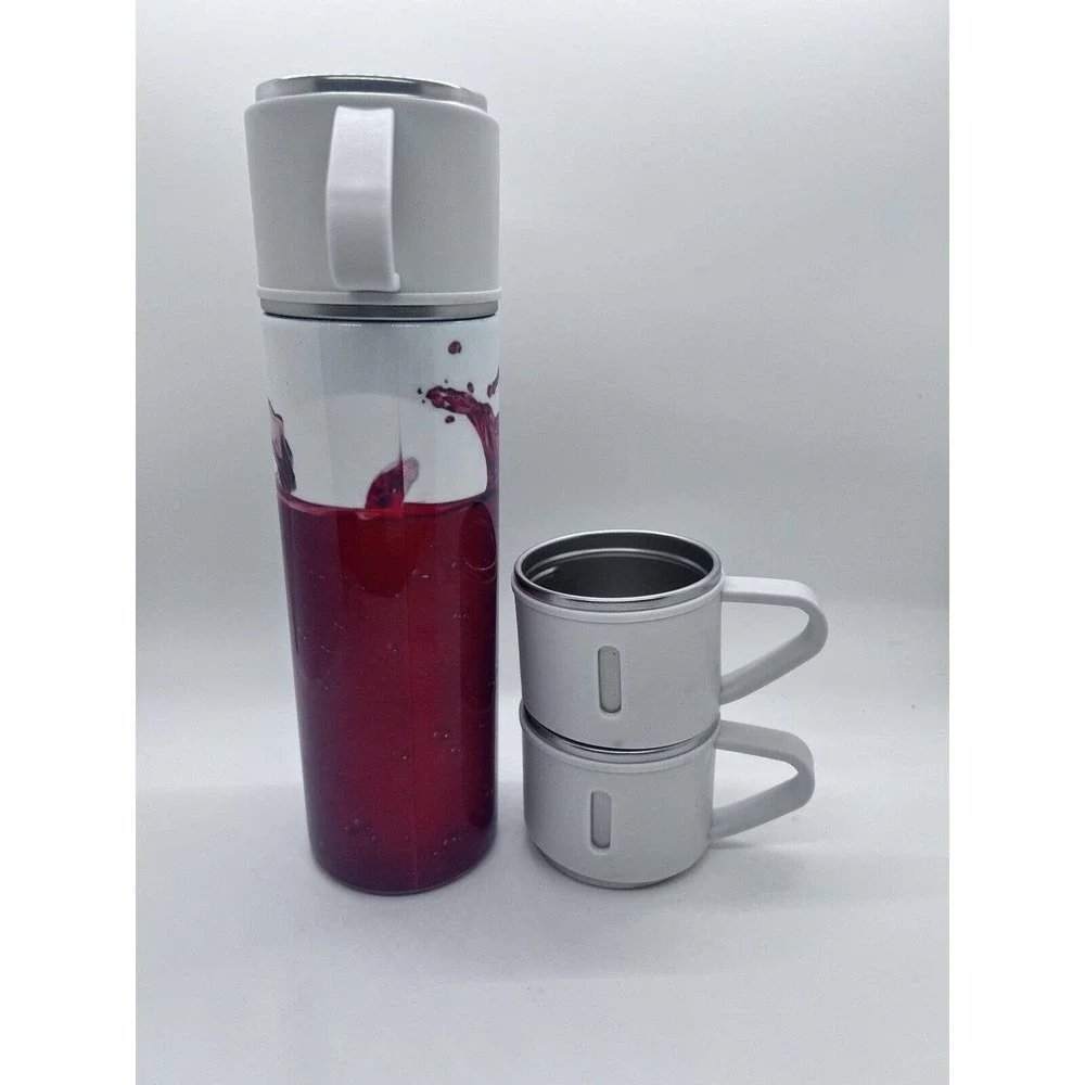 Vicks WineQuil Stainless Steel Thermos Travel Coffee Mug Vacuum Insulated Flask - Picture 6 of 9